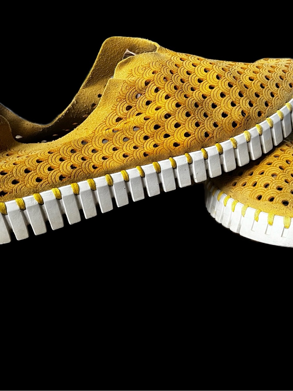 Isle Jacobson laser cut slip on shoes